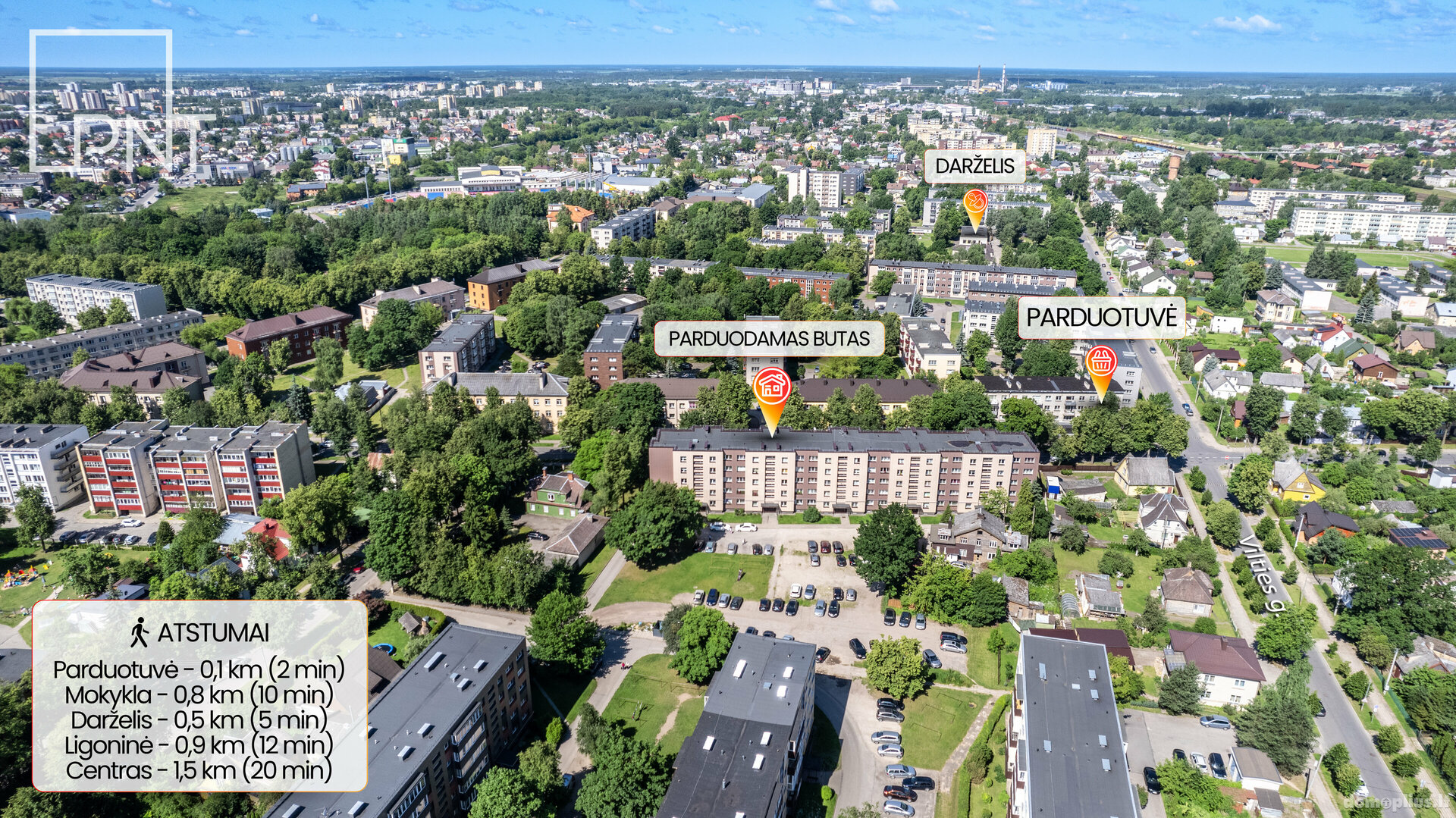Продается 4 комнатная квартира Panevėžyje, Centre, Liepų al.