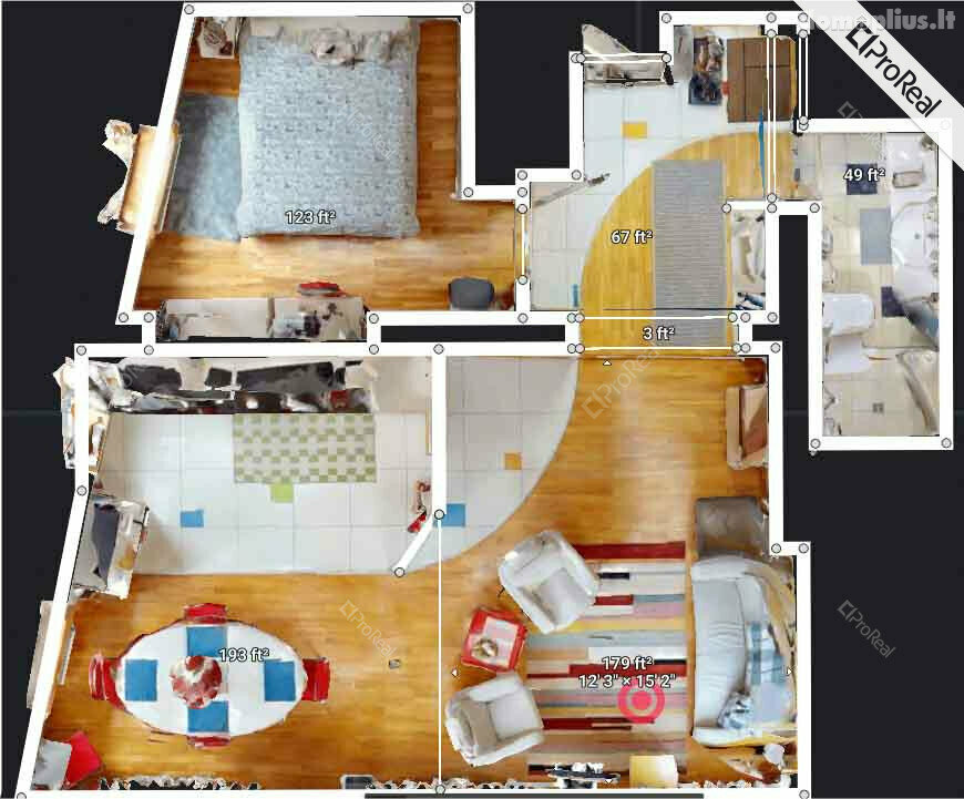 Продается 2 комнатная квартира Vilniuje, Senamiestyje, Žemaitijos g.