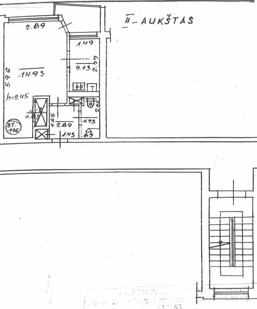 1 room apartment for sell Šiauliuose, Centre, Žalgirio g.