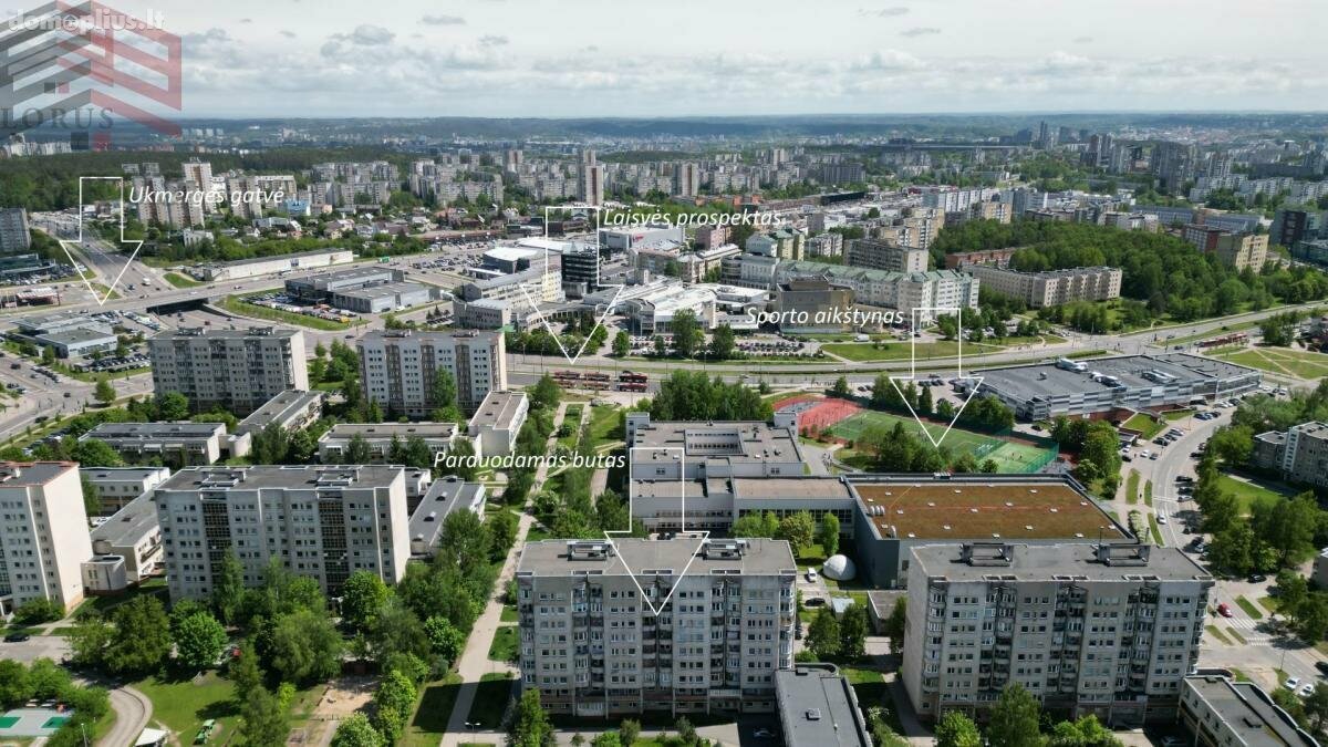 Parduodamas 2 kambarių butas Vilniuje, Pašilaičiuose, Žemynos g.