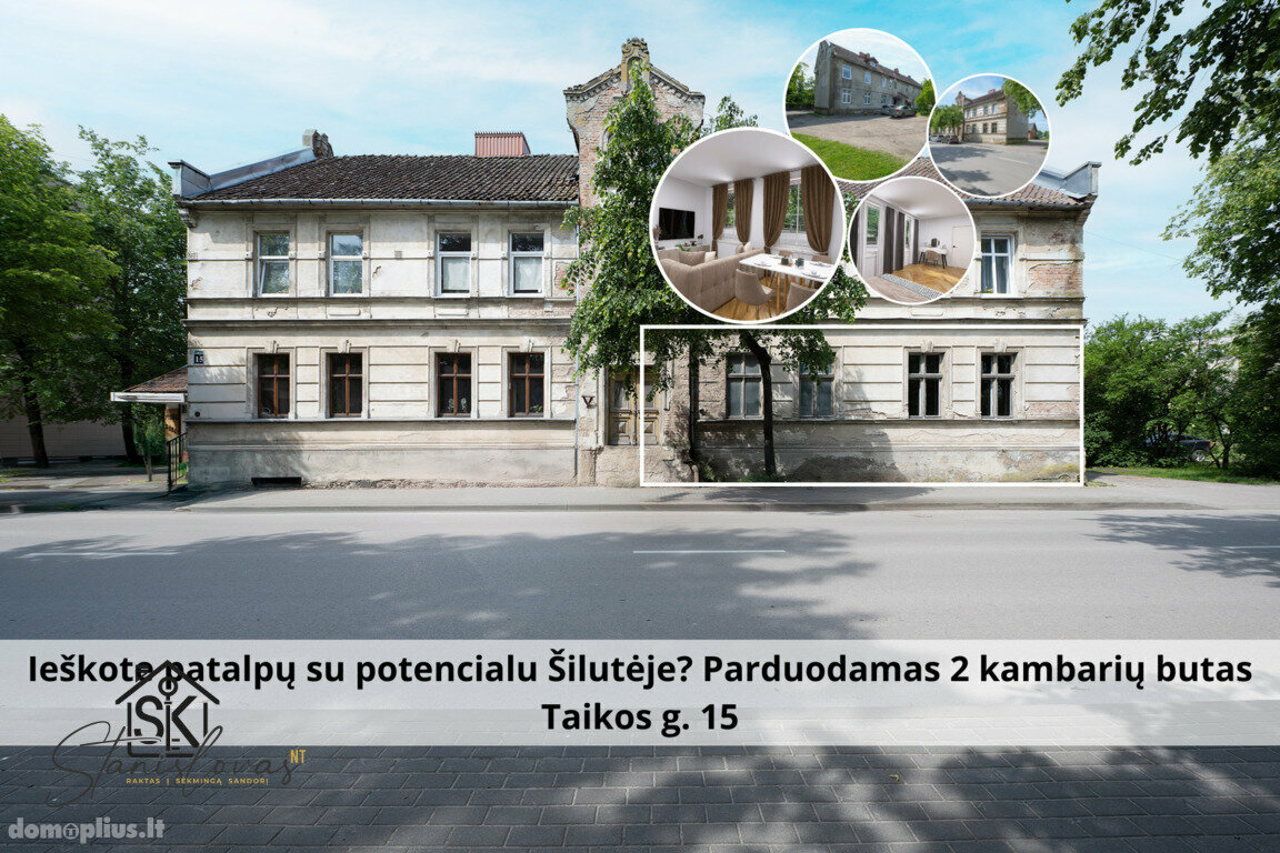 Parduodamas 2 kambarių butas Šilutės rajono sav., Šilutėje, Taikos g.