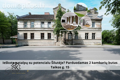 Parduodamas 2 kambarių butas Šilutės rajono sav., Šilutėje, Taikos g.