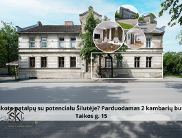 2 kambarių butas Šilutės rajono sav., Šilutėje, Taikos g.