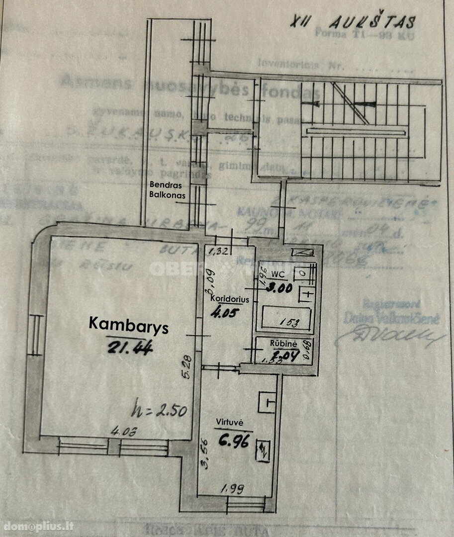 Parduodamas 1 kambario butas Kaune, Eiguliuose, S. Žukausko g.