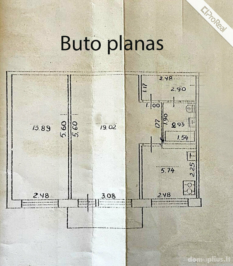 2 rooms apartment for sell Vilniuje, Šnipiškėse, Verkių g.