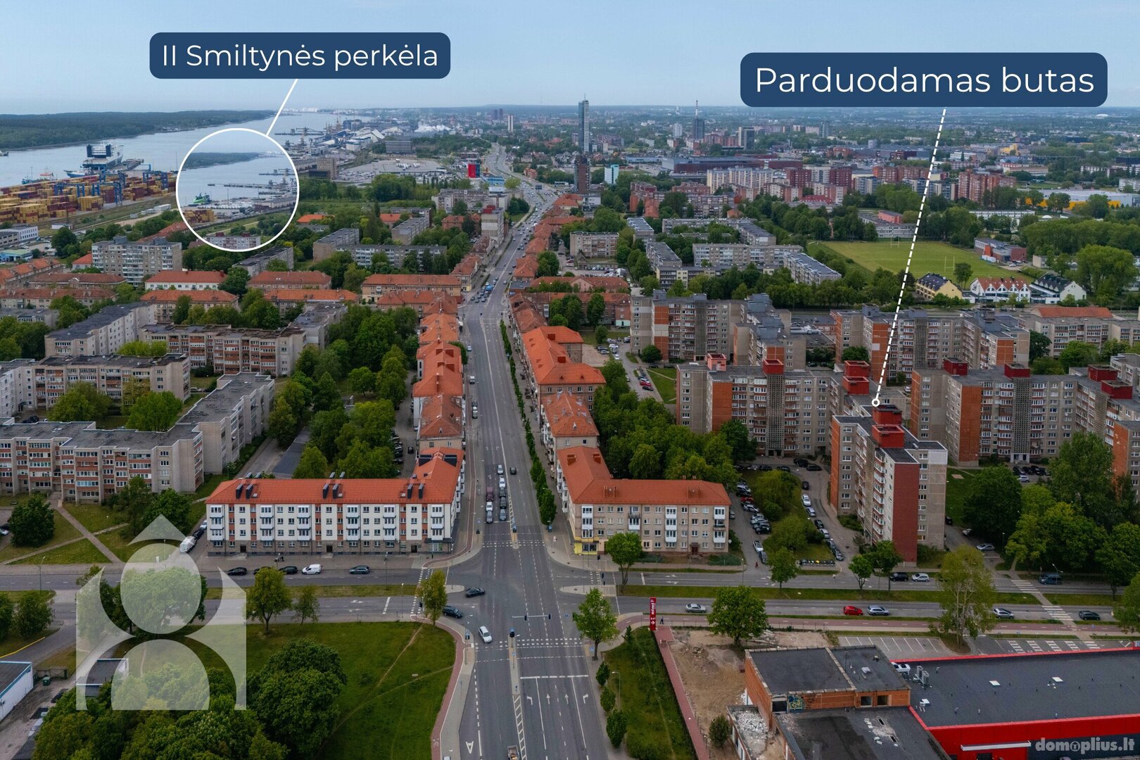 2 rooms apartment for sell Klaipėdoje, Žvejybos uostas, Kalnupės g.