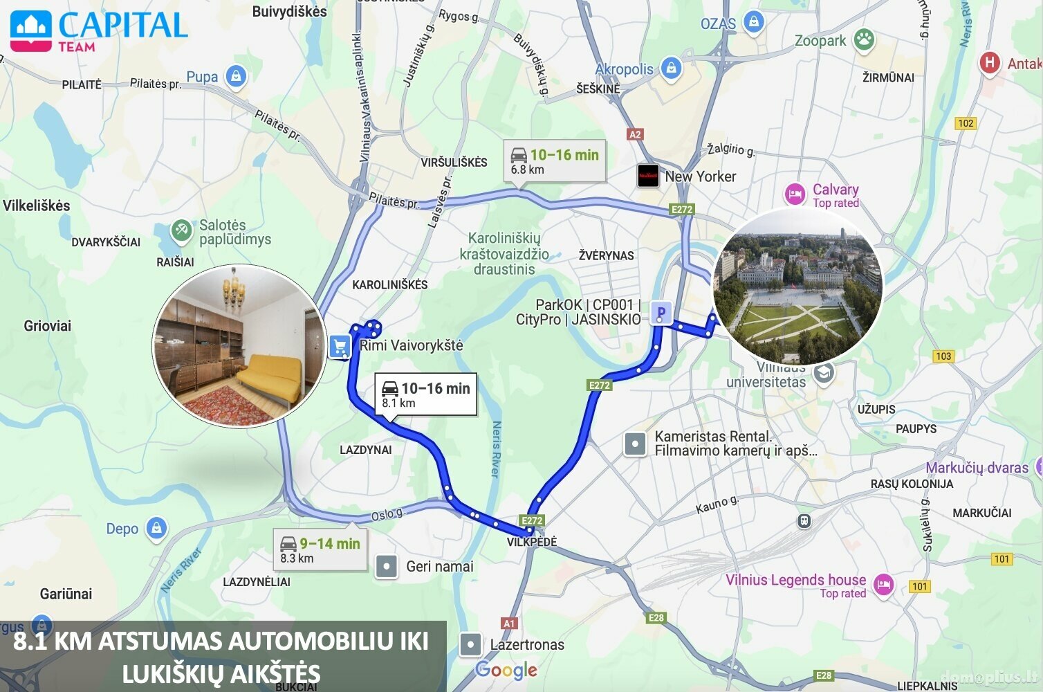 Parduodamas 2 kambarių butas Vilniuje, Karoliniškėse, Virginijaus Druskio g.