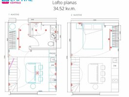 2 rooms apartment for rent Vilniuje, Naujamiestyje, Kauno g.