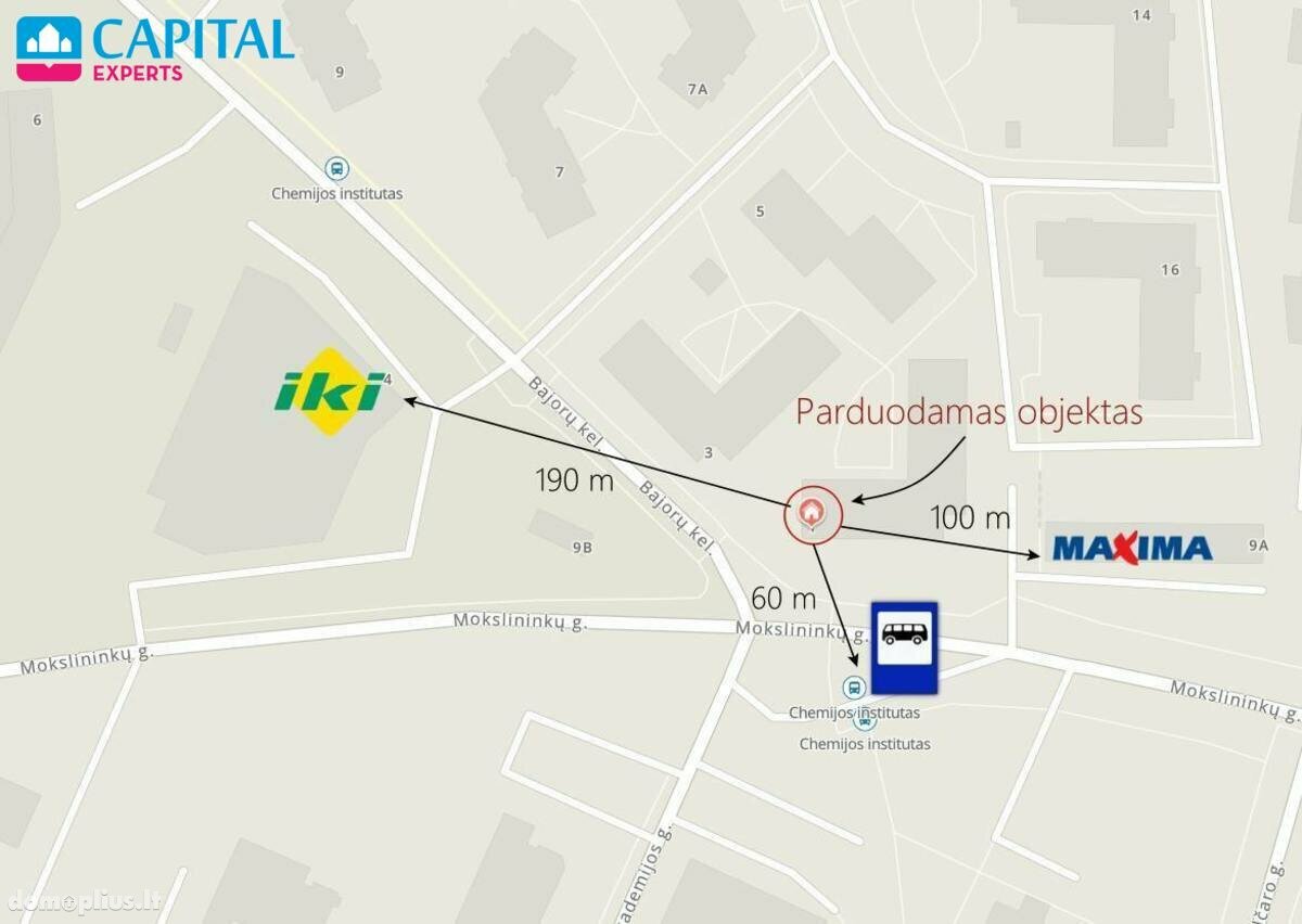 Продается 2 комнатная квартира Vilniuje, Bajoruose, Bajorų kel.