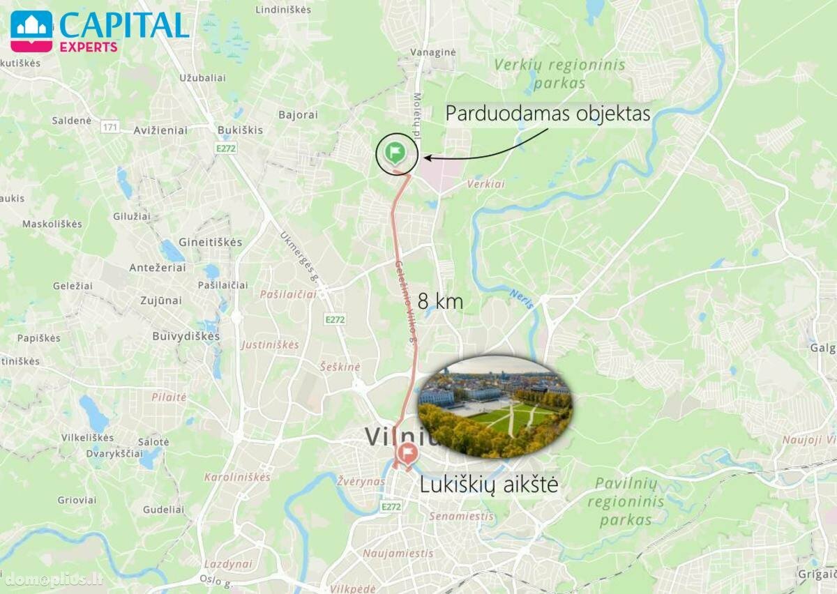 Продается 2 комнатная квартира Vilniuje, Bajoruose, Bajorų kel.