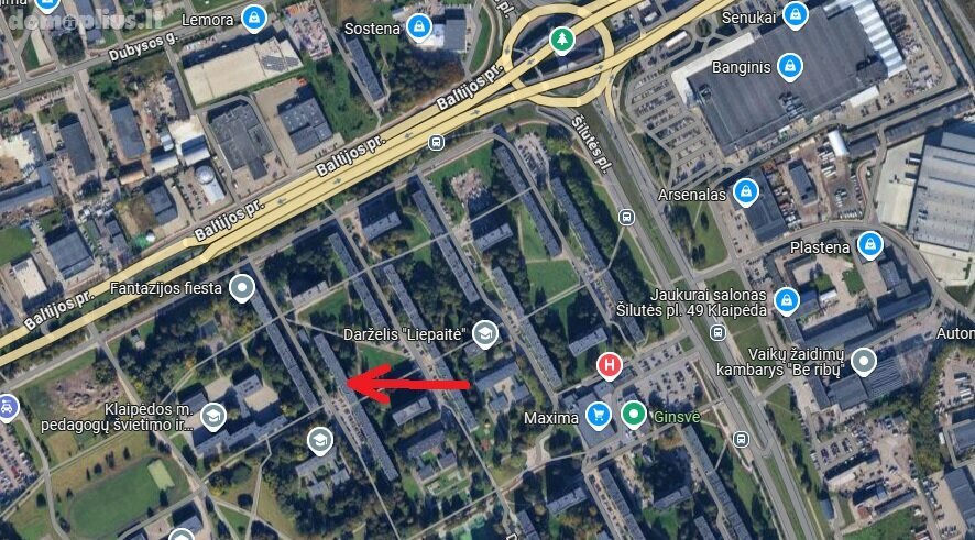 Продается 2 комнатная квартира Klaipėdoje, Baltijos, Baltijos pr.