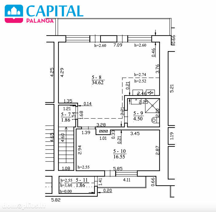 3 rooms apartment for sell Palangoje, Uosių g.