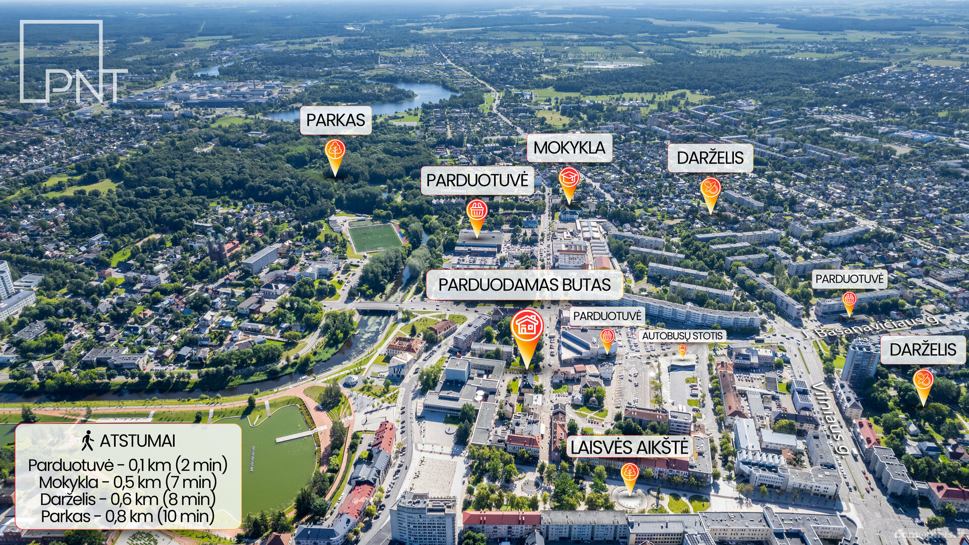 Parduodamas 3 kambarių butas Panevėžyje, Centre, Ukmergės g.