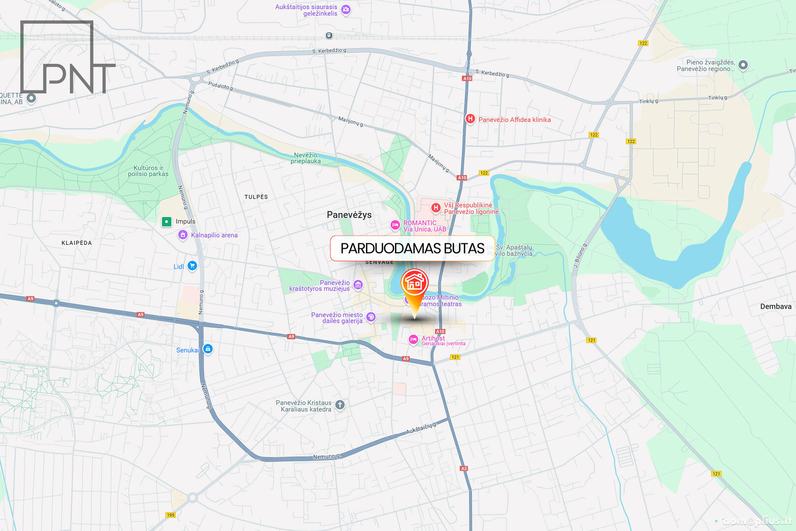 Parduodamas 3 kambarių butas Panevėžyje, Centre, Ukmergės g.