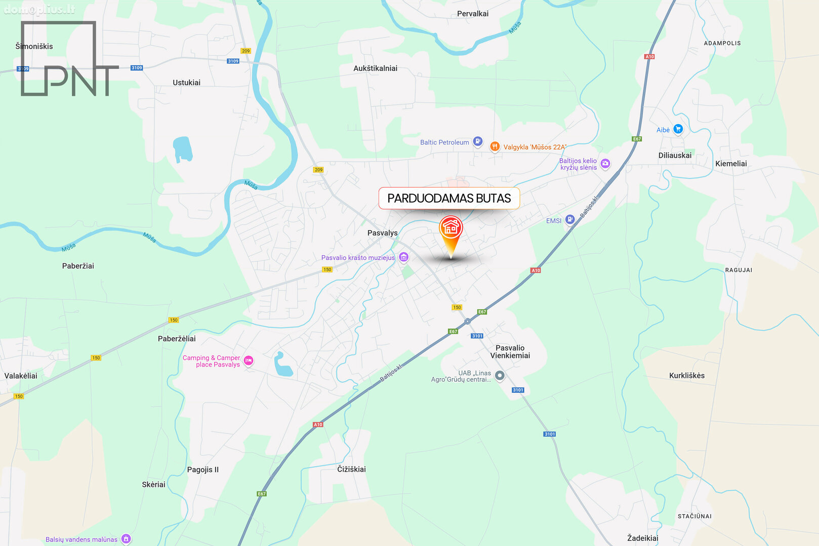 Parduodamas 4 kambarių butas Pasvalio rajono sav., Pasvalyje, Taikos g.