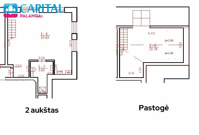 Parduodamas 3 kambarių butas Palangoje