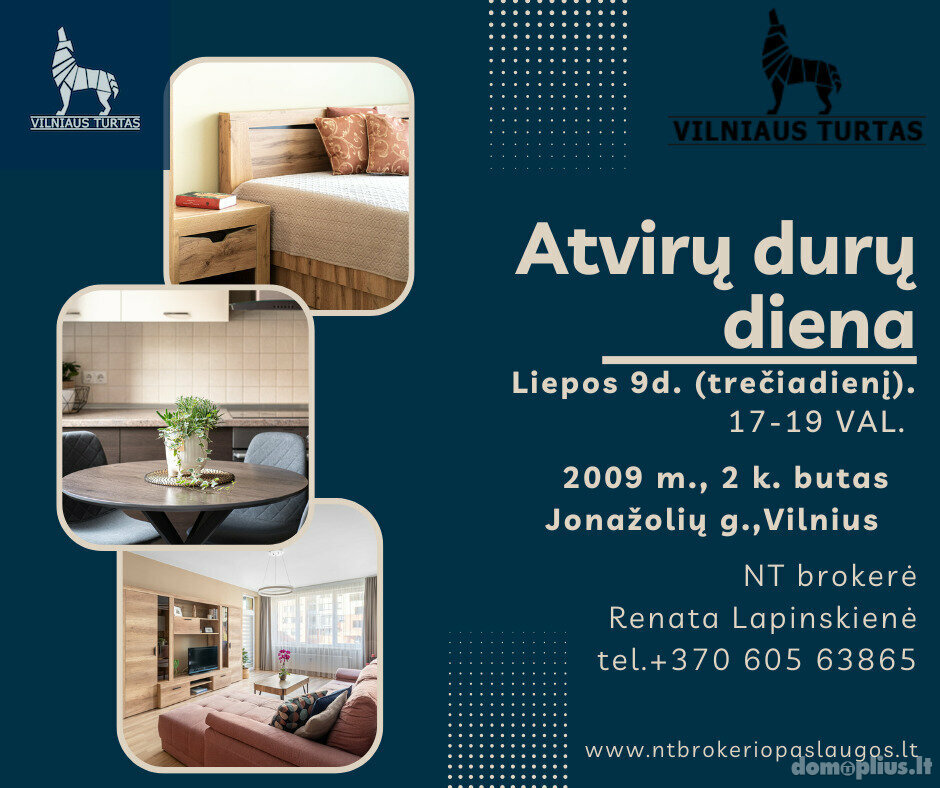 Parduodamas 2 kambarių butas Vilniuje, Lazdynėliuose, Jonažolių g.