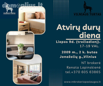Parduodamas 2 kambarių butas Vilniuje, Lazdynėliuose, Jonažolių g.