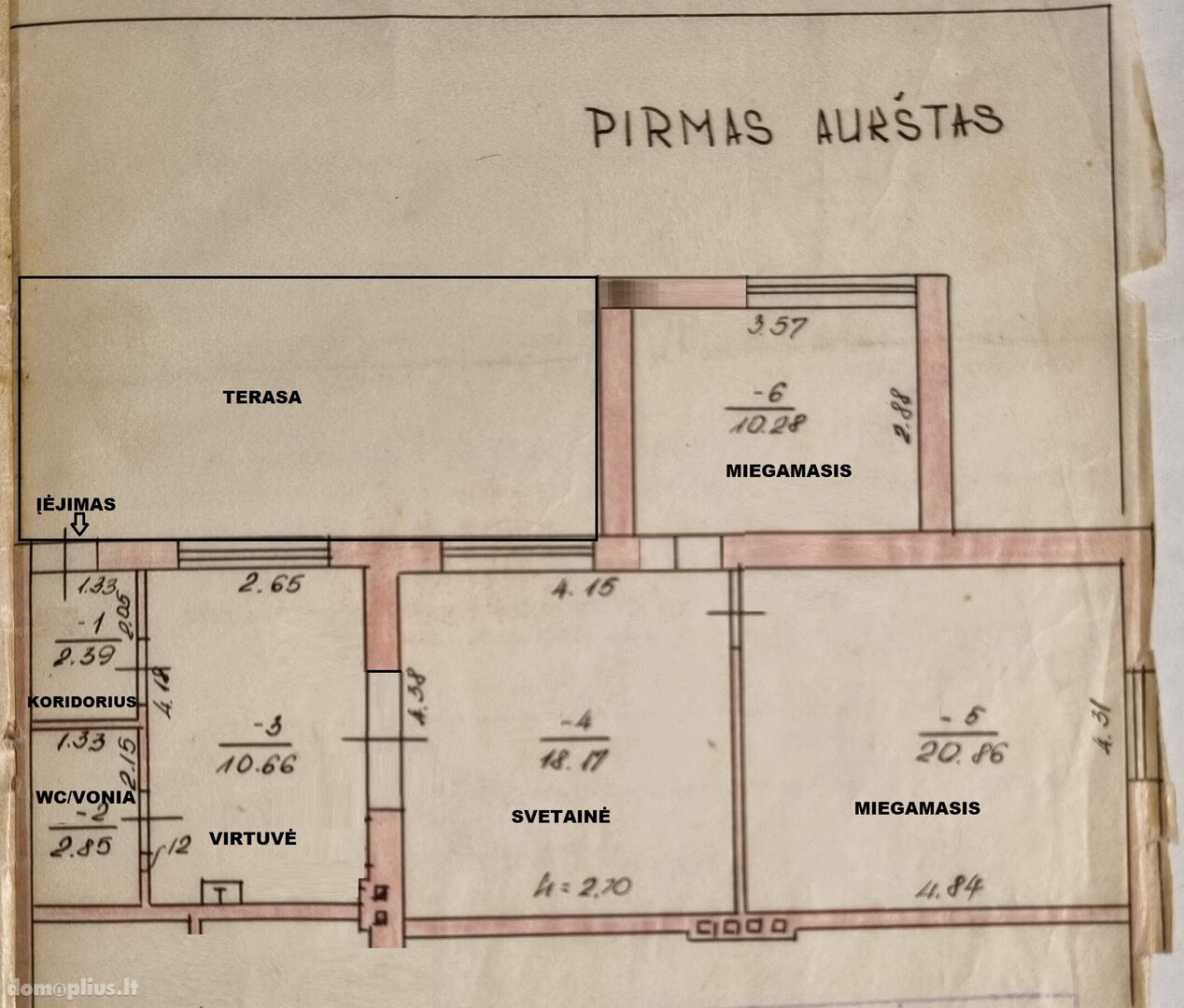Parduodamas 3 kambarių butas Klaipėdoje, Melnragėje, Molo g.