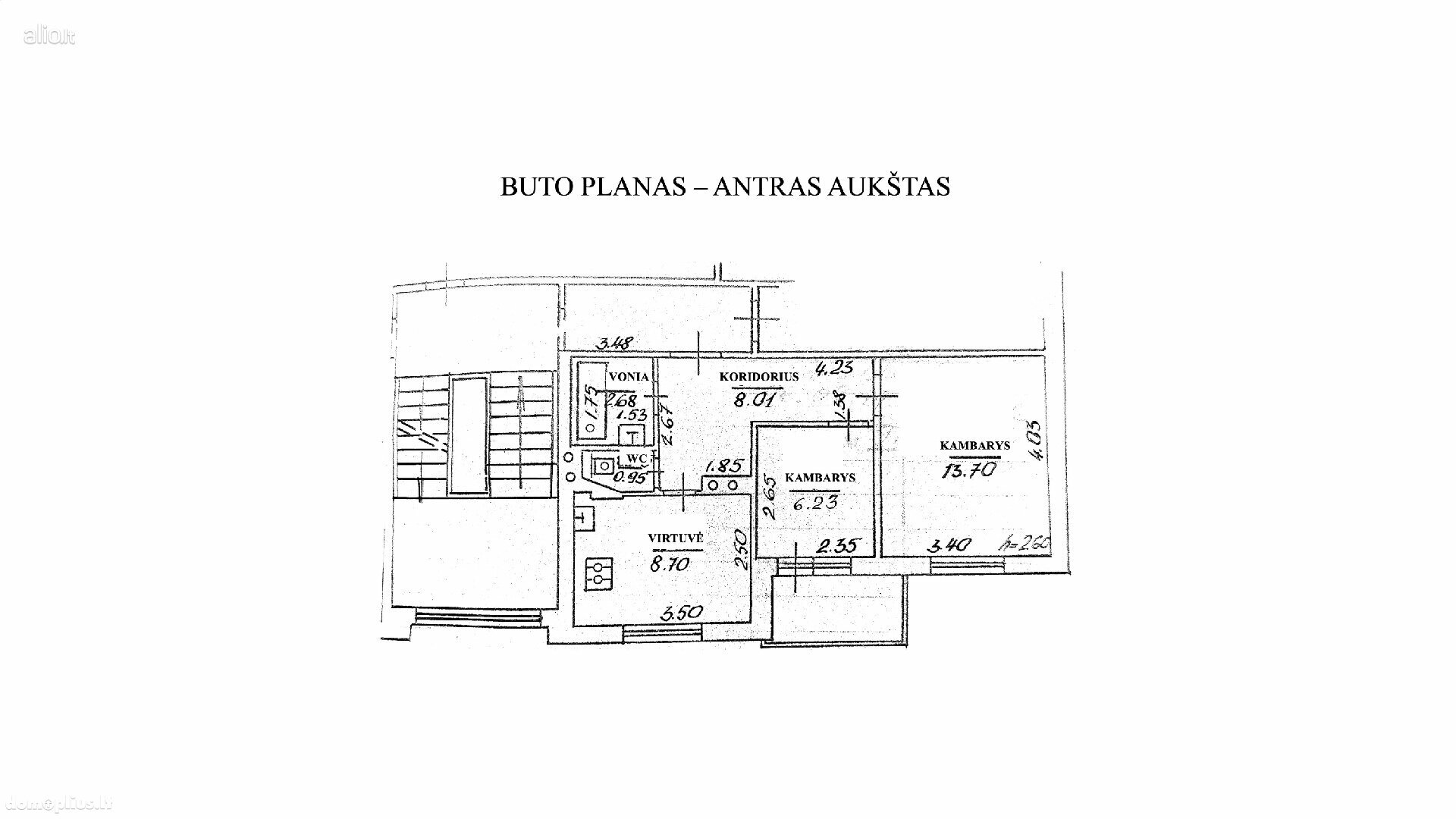 Parduodamas 2 kambarių butas Klaipėdoje, Laukininkuose, Vyturio g.