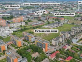 3 room apartment Klaipėdoje, Centre, Birutės g.