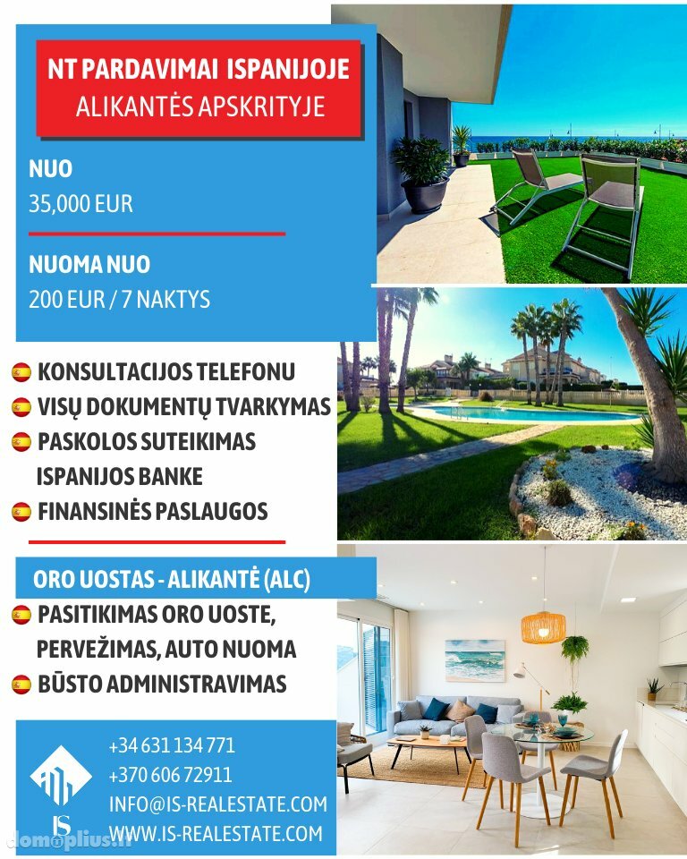 Parduodamas 6 kambarių butas Ispanijoje, Alicante