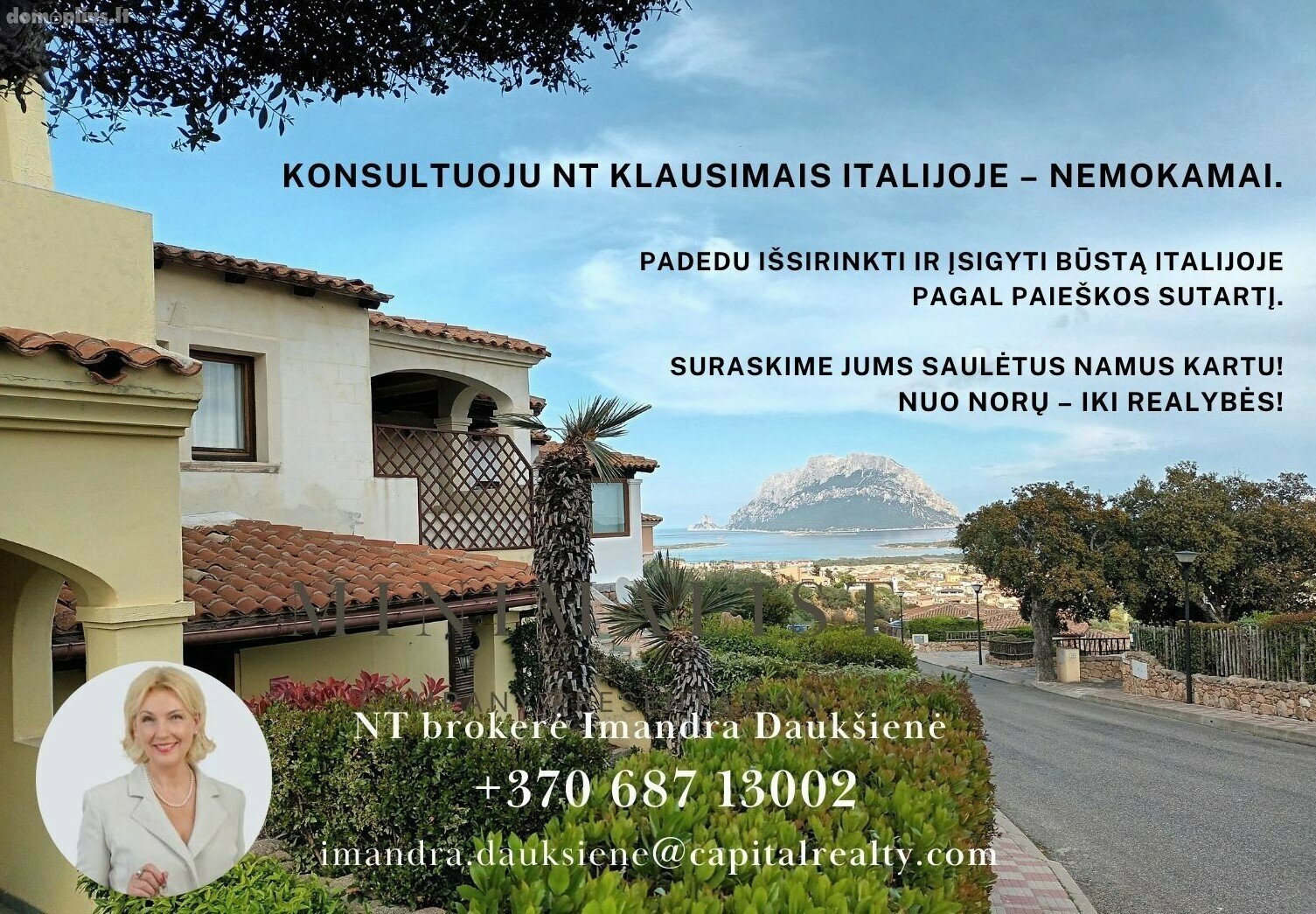 2 rooms apartment for sell Italy, Sardinijos sala