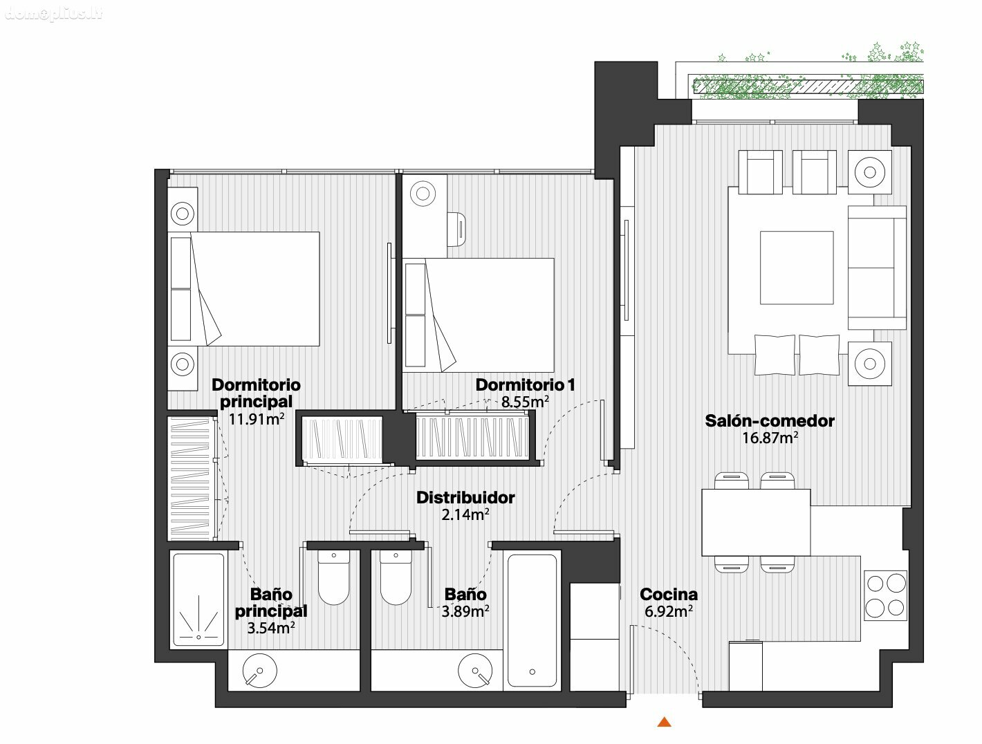 Продается 3 комнатная квартира Испания, Madridas