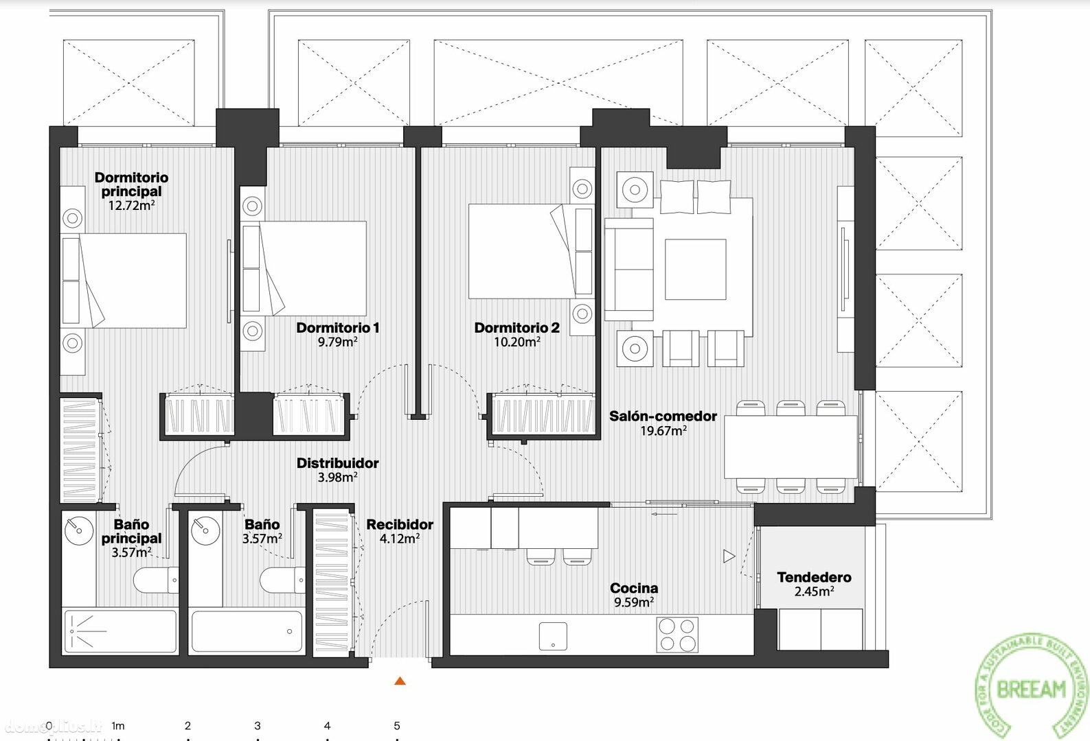 Продается 3 комнатная квартира Испания, Madridas