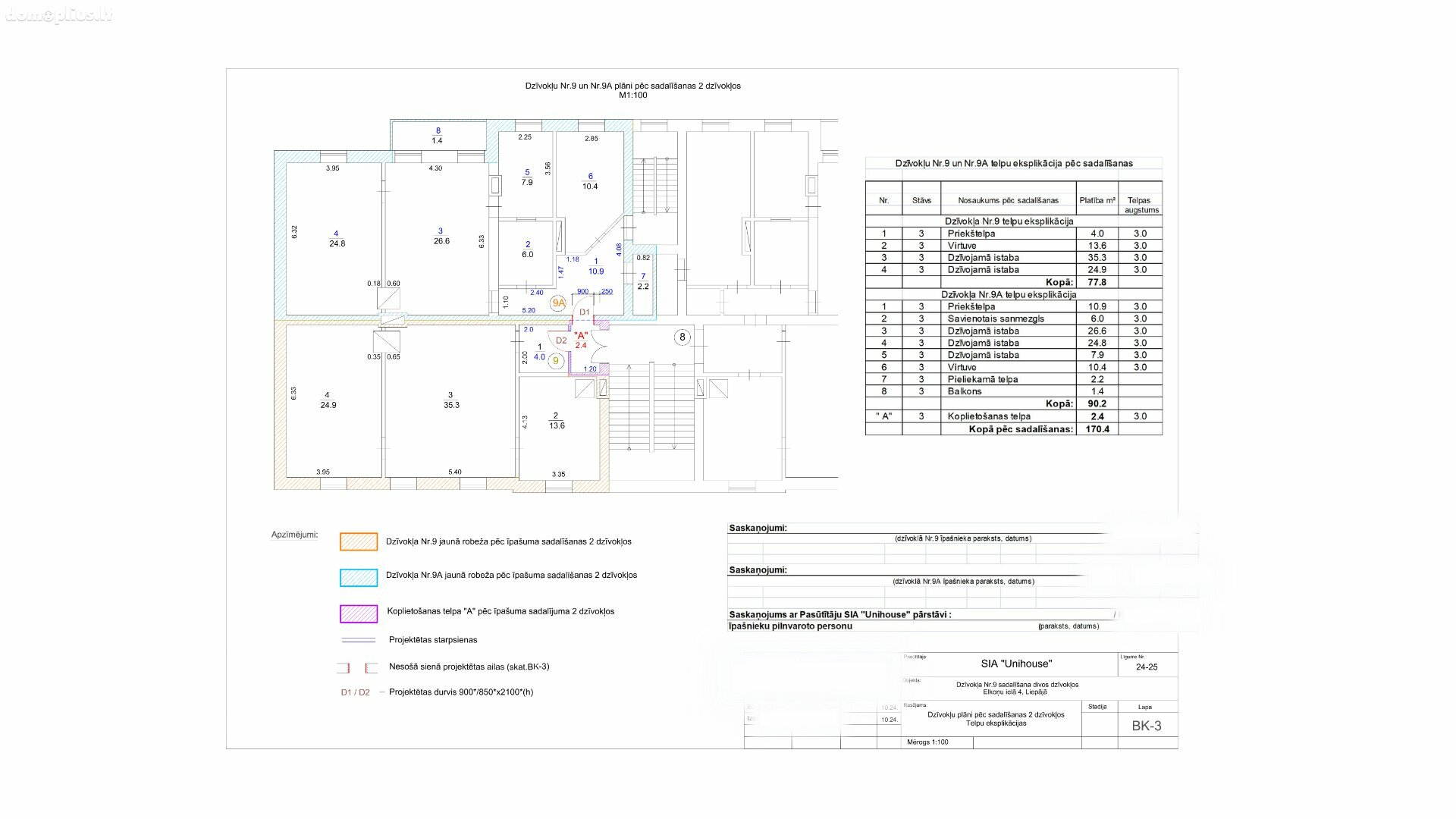 Продается 3 комнатная квартира Латвия, Liepoja
