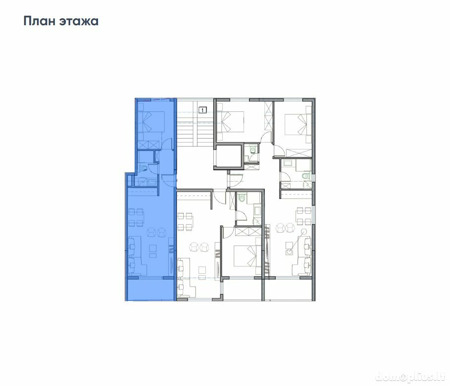 1 room apartment for sell Serbia and Montenegro, Budva