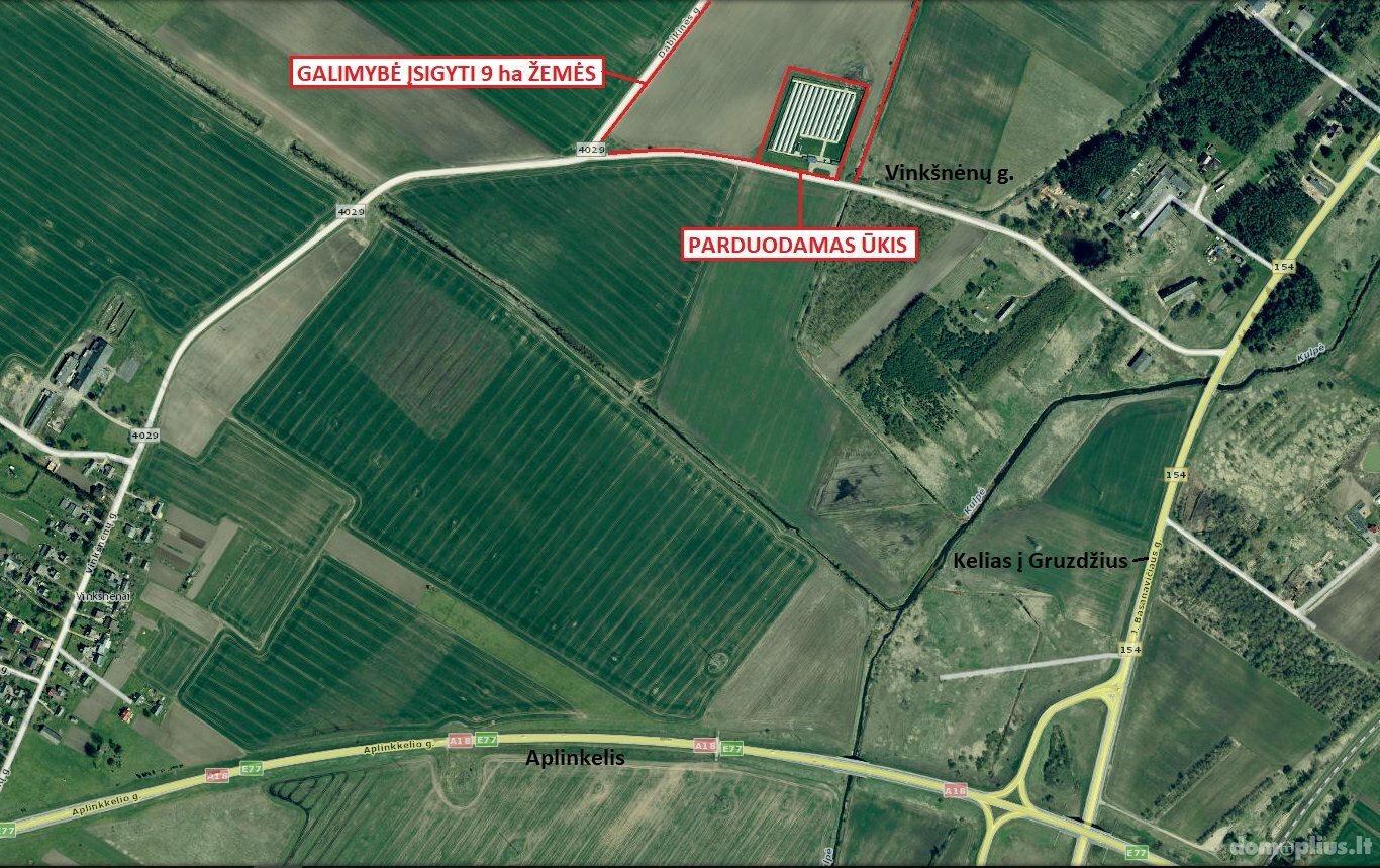 Parduodamos Sandėliavimo / Prekybos ir paslaugų / Gamybos ir sandėliavimo patalpos Šiaulių rajono sav., Vinkšnėnuose, Vinkšnėnų g.