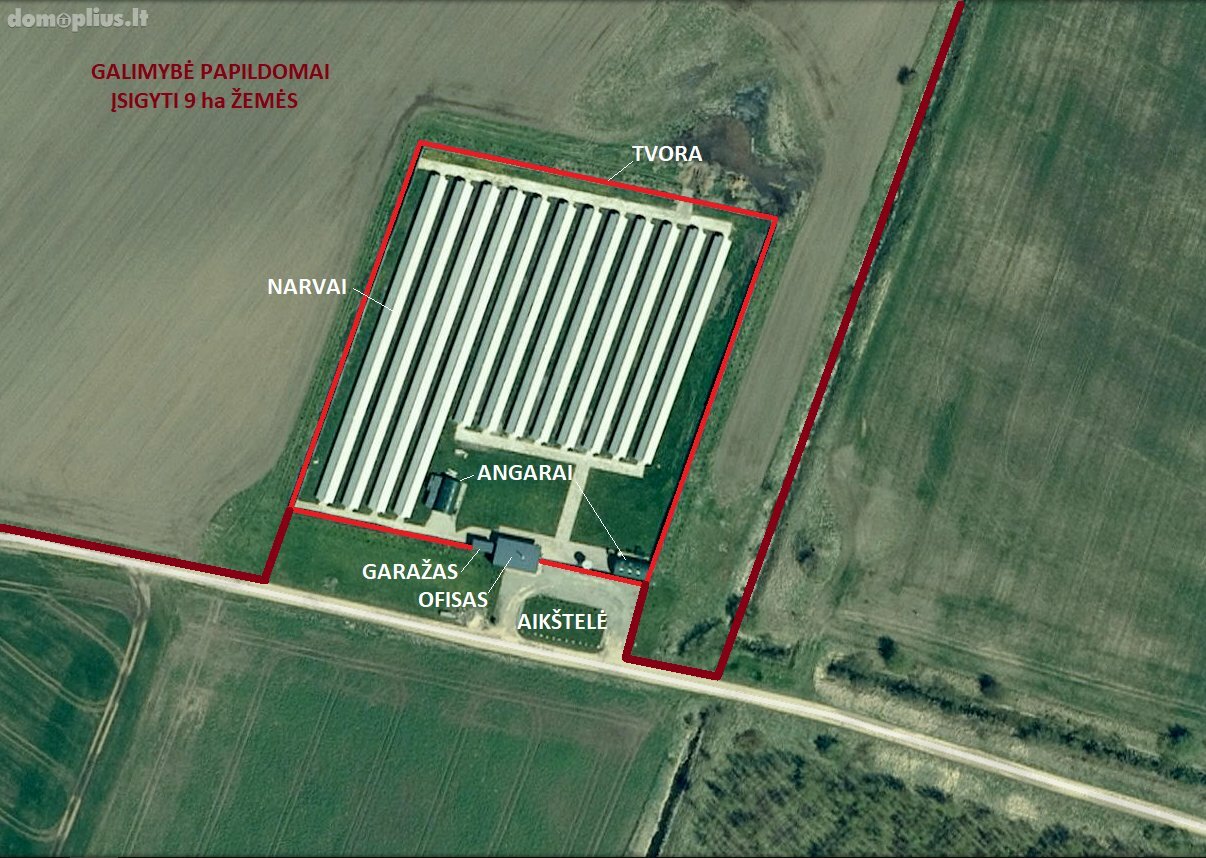 Parduodamos Sandėliavimo / Prekybos ir paslaugų / Gamybos ir sandėliavimo patalpos Šiaulių rajono sav., Vinkšnėnuose, Vinkšnėnų g.