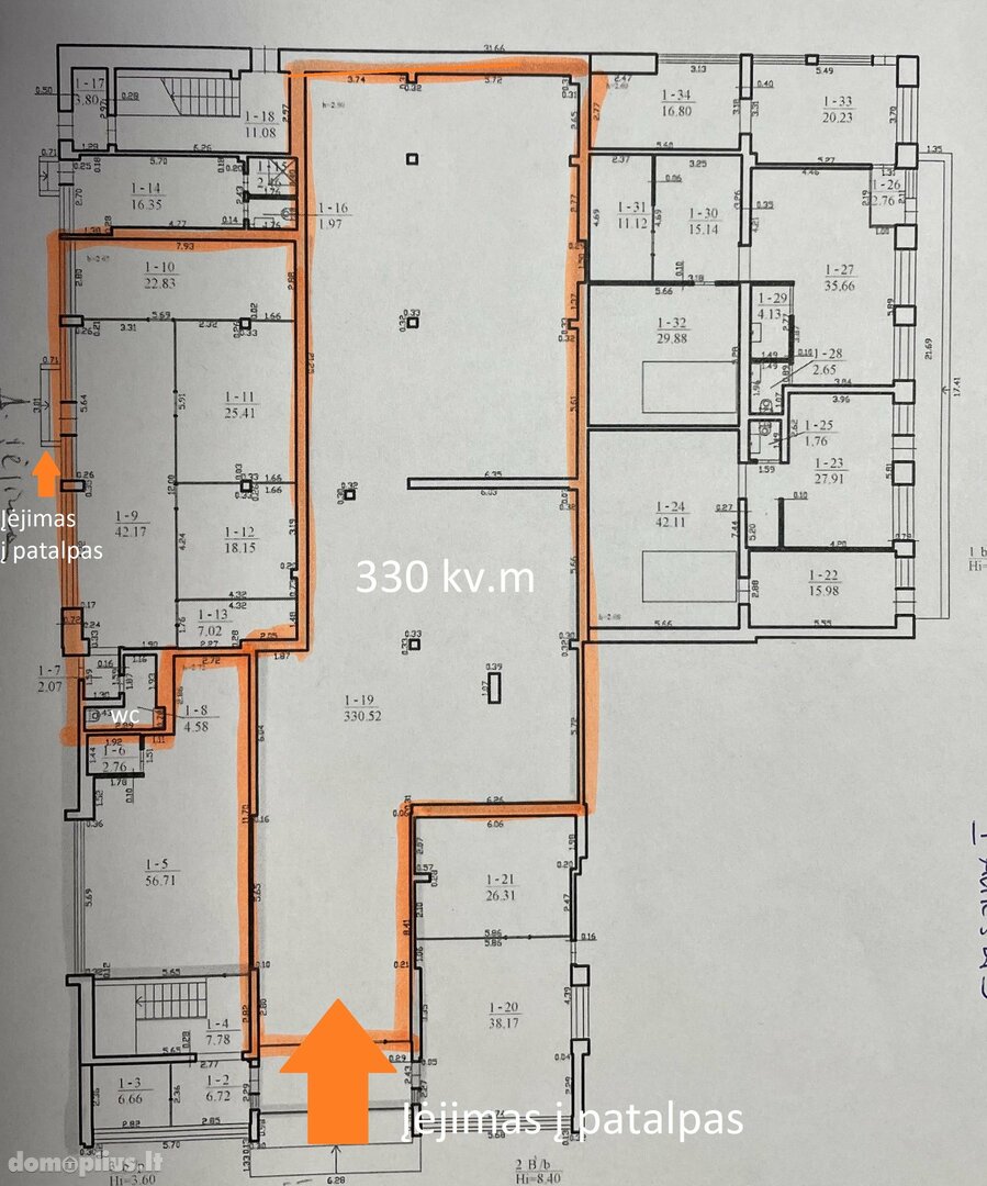 Biuro / Sandėliavimo / Prekybos ir paslaugų Patalpų nuoma Vilniuje, Aukštieji Paneriai, Kirtimų g.