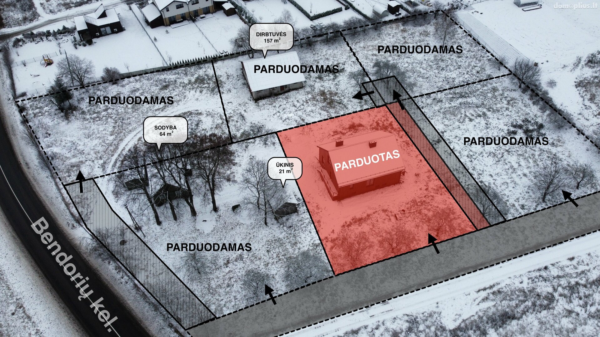 Parduodamos Sandėliavimo / Prekybos ir paslaugų / Gamybos ir sandėliavimo patalpos Vilniaus rajono sav., Riešėje, Ežero g.
