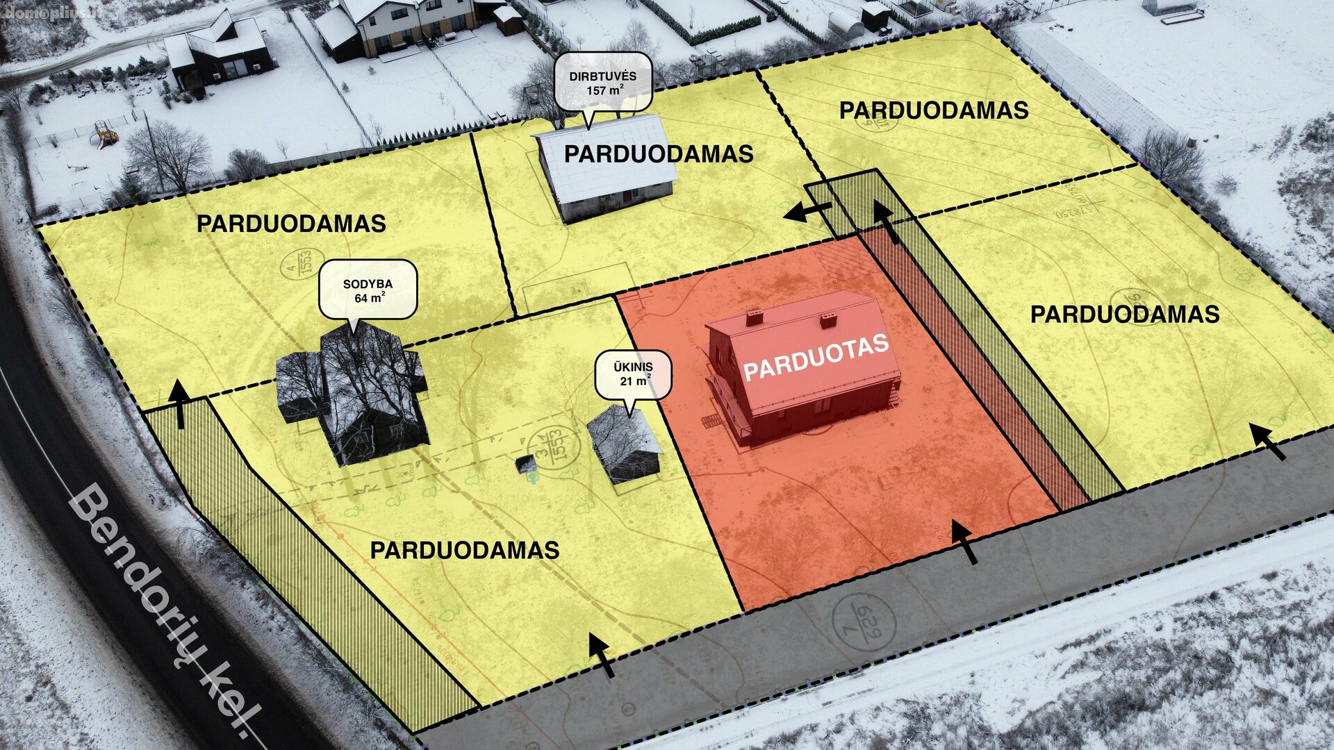 Parduodamos Sandėliavimo / Prekybos ir paslaugų / Gamybos ir sandėliavimo patalpos Vilniaus rajono sav., Riešėje, Ežero g.