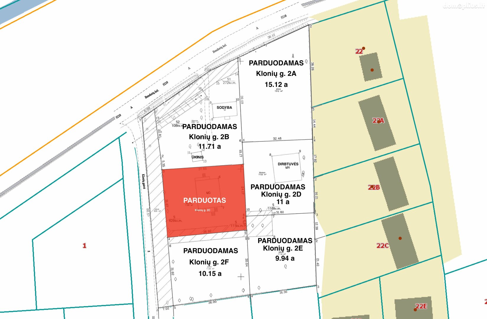 Parduodamos Sandėliavimo / Prekybos ir paslaugų / Gamybos ir sandėliavimo patalpos Vilniaus rajono sav., Riešėje, Ežero g.