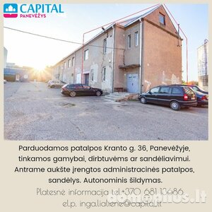 For sale Manufacture and storage / Storage / Other premises Panevėžyje, Centre, Kranto g.