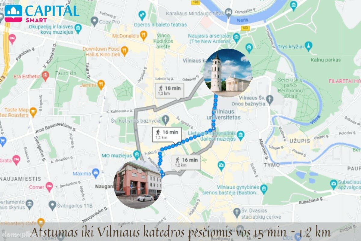 Для бюро Помещения в аренду Vilniuje, Senamiestyje, Naugarduko g.