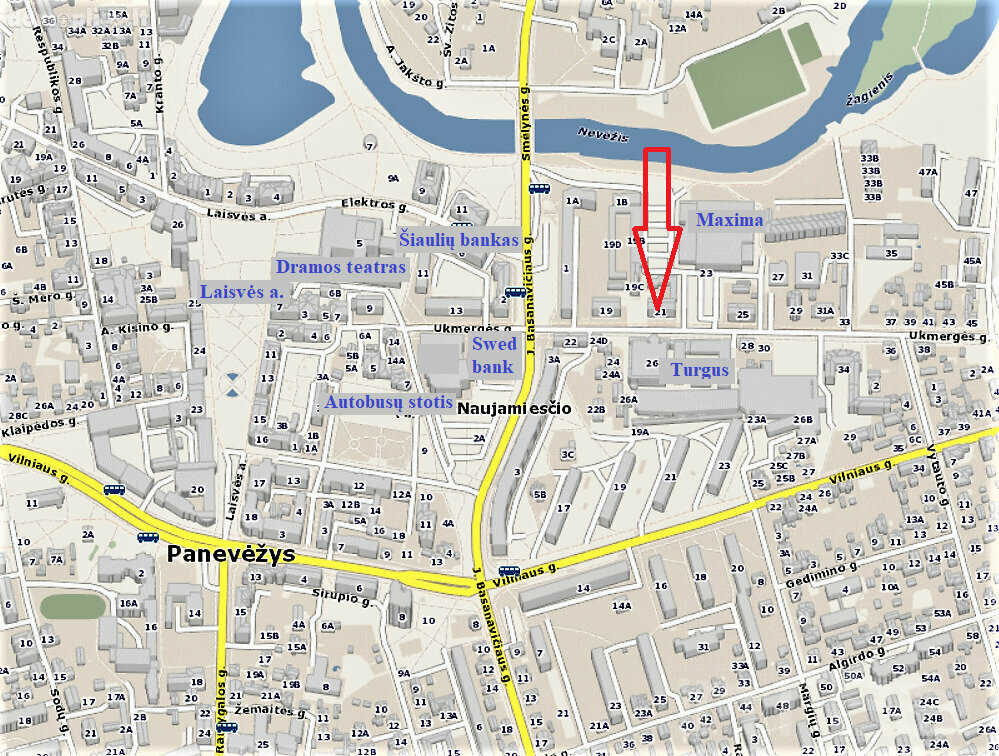 Biuro / Prekybos ir paslaugų / Kita Patalpų nuoma Panevėžyje, Centre, Ukmergės g.
