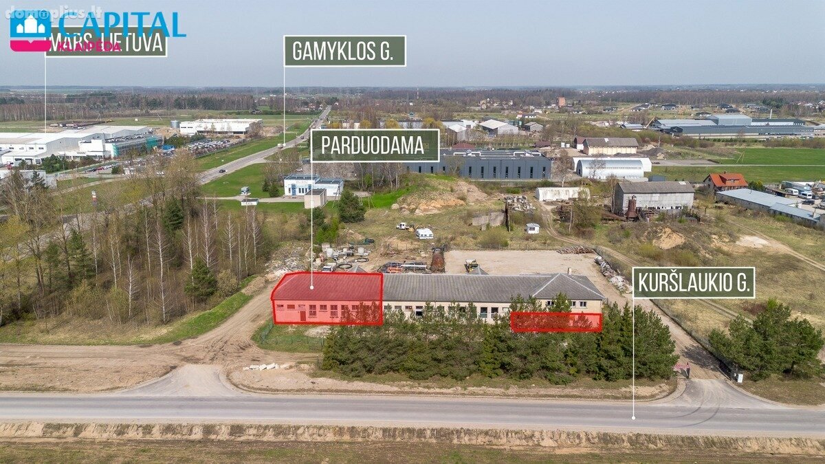 Parduodamos  patalpos Klaipėdos rajono sav., Gargžduose, Gamyklos g.