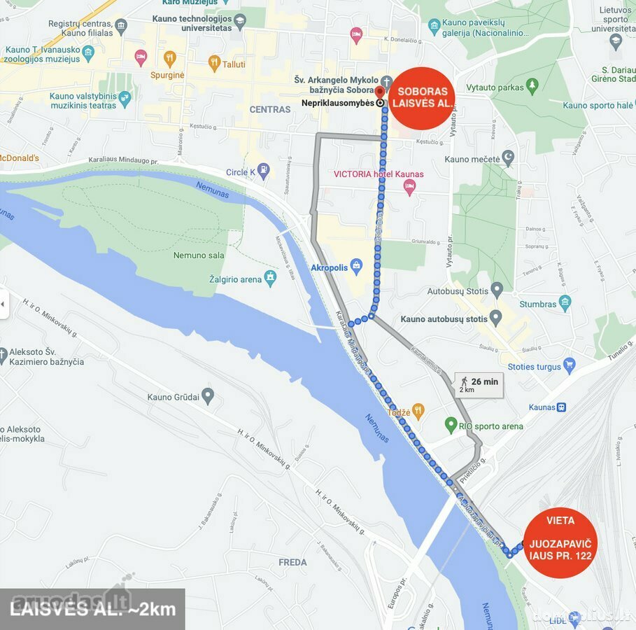 Biuro / Sandėliavimo / Turizmo ir rekreacijos Patalpų nuoma Kaune, Žemieji Šančiai, A. Juozapavičiaus pr.