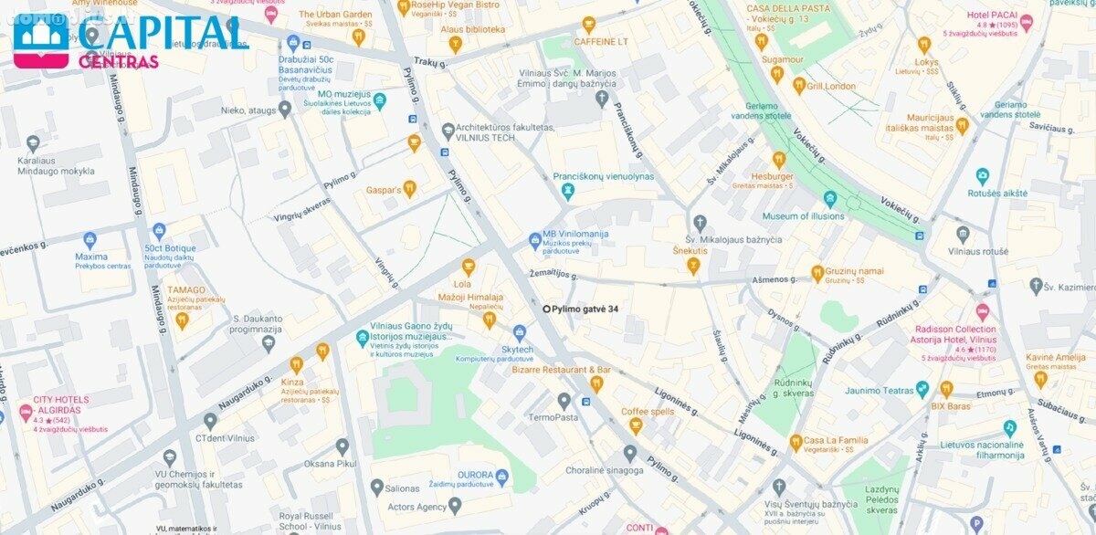 Для бюро / Прочее Помещения в аренду Vilniuje, Senamiestyje, Pylimo g.
