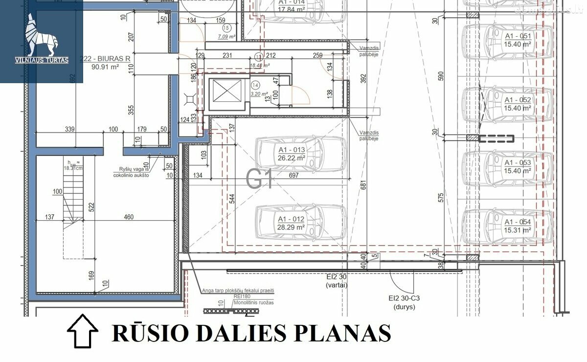 Parduodamos Biuro patalpos Vilniuje, Šnipiškėse