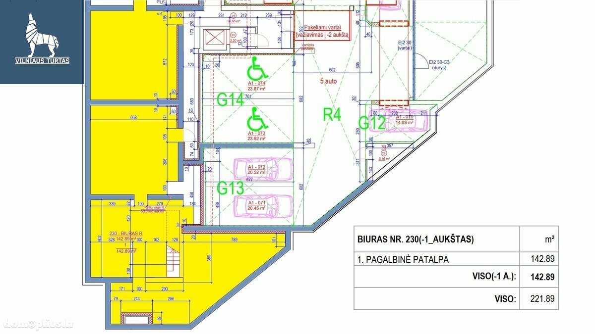 Parduodamos Biuro patalpos Vilniuje, Šnipiškėse