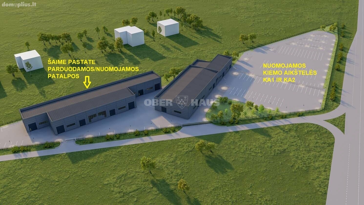 Parduodamos Gamybos ir sandėliavimo patalpos Klaipėdos rajono sav., Aukštkiemiuose