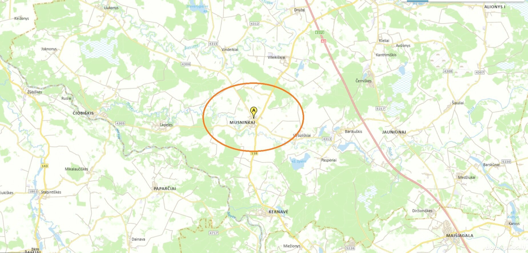 Parduodamos Gamybos ir sandėliavimo patalpos Širvintų rajono sav., Musninkuose, Gelvonų g.