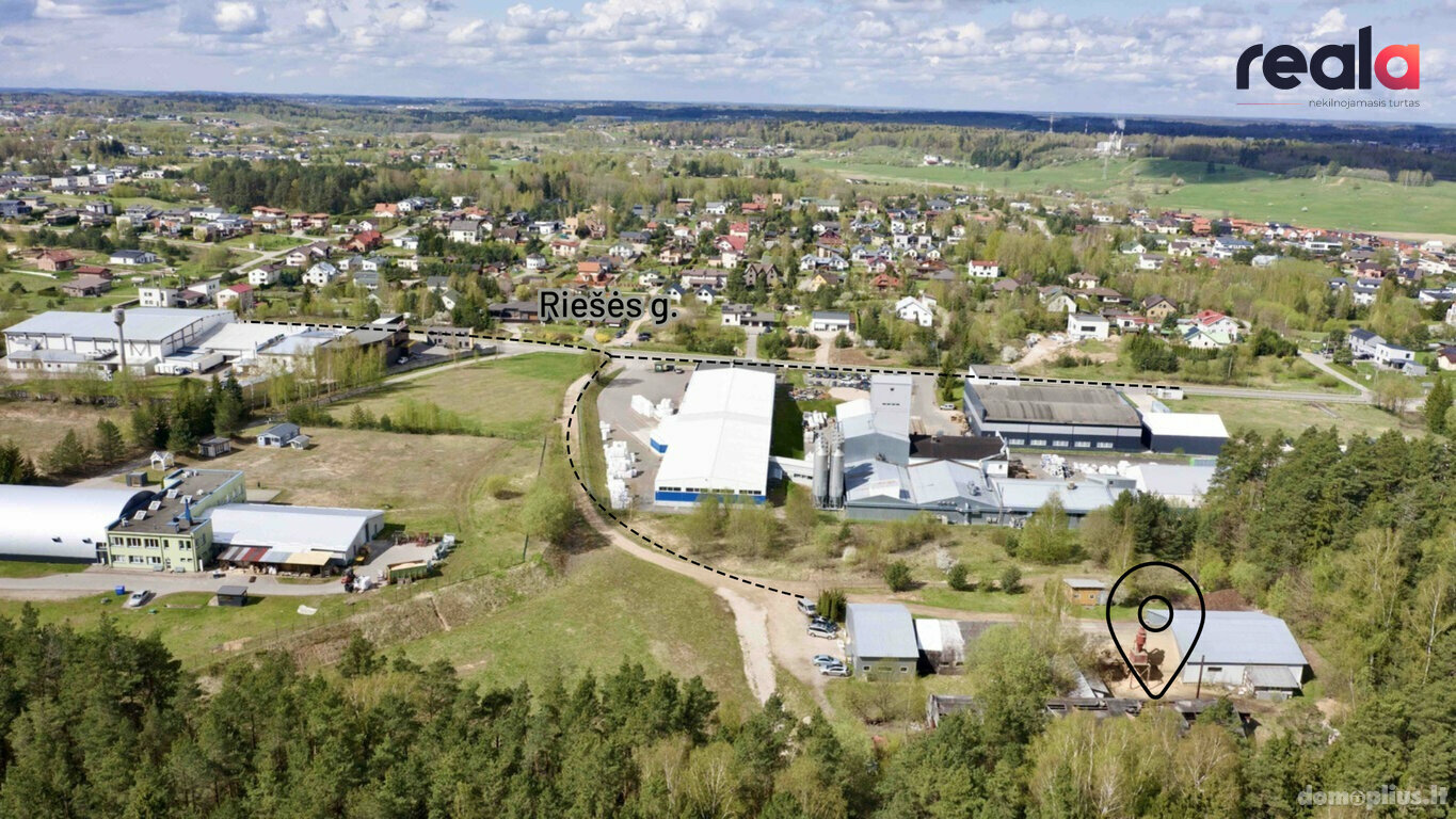 Parduodamos Gamybos ir sandėliavimo / Sandėliavimo patalpos Vilniaus rajono sav., Riešėje, Riešės g.