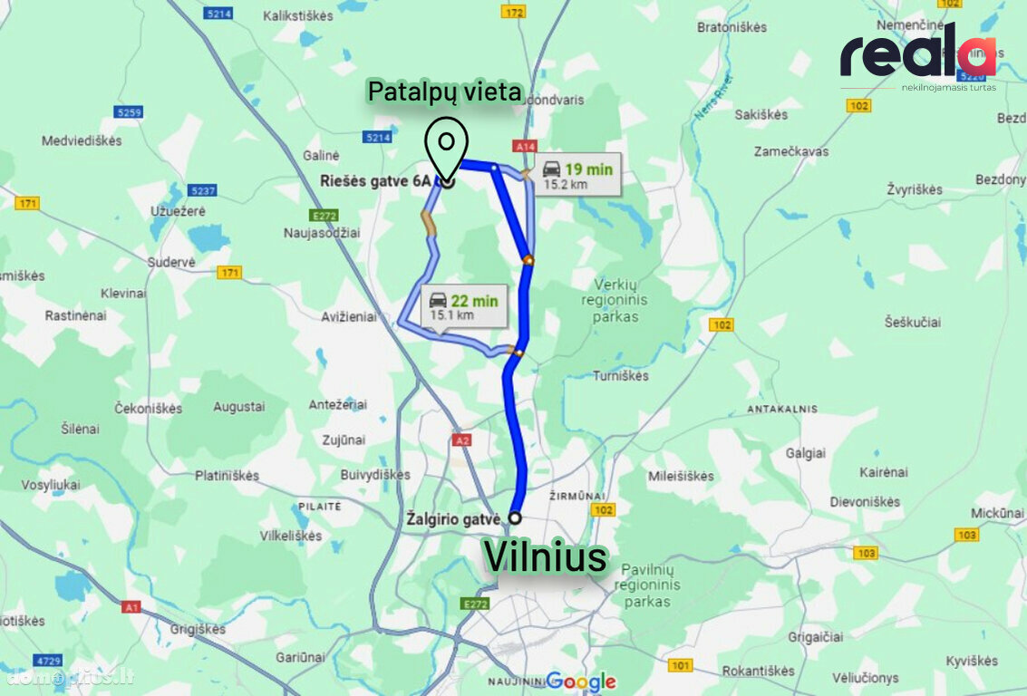 Parduodamos Gamybos ir sandėliavimo / Sandėliavimo patalpos Vilniaus rajono sav., Riešėje, Riešės g.