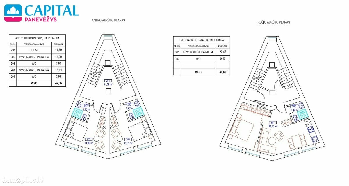 Parduodamos Biuro / Kita patalpos Panevėžyje, Kniaudiškiuose, Projektuotojų g.